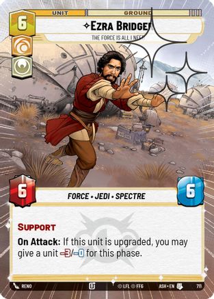 Ezra Bridger - The Force is All I Need (Hyperspace Foil) (711) - Ashes of the Empire Foil