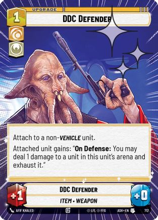 DDC Defender (Hyperspace Foil) (712) - Ashes of the Empire Foil