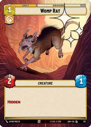 Womp Rat (Hyperspace Foil) (715) - Ashes of the Empire Foil
