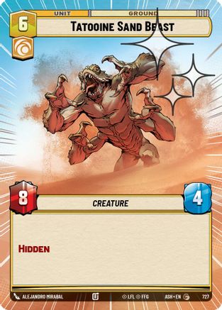 Tatooine Sand Beast (Hyperspace Foil) (727) - Ashes of the Empire Foil