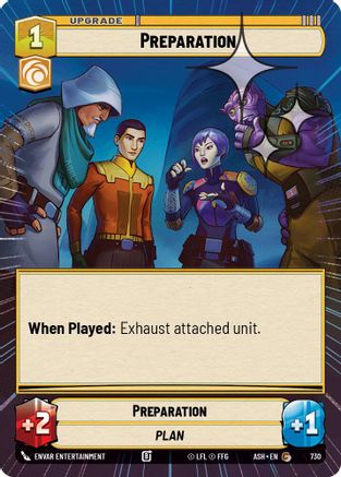Preparation (Hyperspace Foil) (730) - Ashes of the Empire Foil