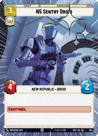 N5 Sentry Droid (Hyperspace Foil) (754) - Ashes of the Empire Foil
