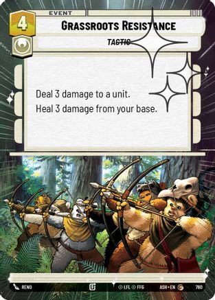 Grassroots Resistance (Hyperspace Foil) (760) - Ashes of the Empire Foil