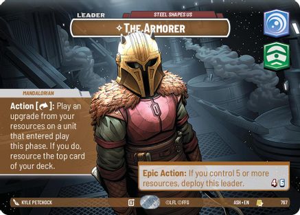 The Armorer - Steel Shapes Us (Showcase) (767) - Ashes of the Empire Foil
