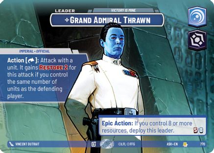 Grand Admiral Thrawn - Victory is Mine (Showcase) (770) - Ashes of the Empire Foil