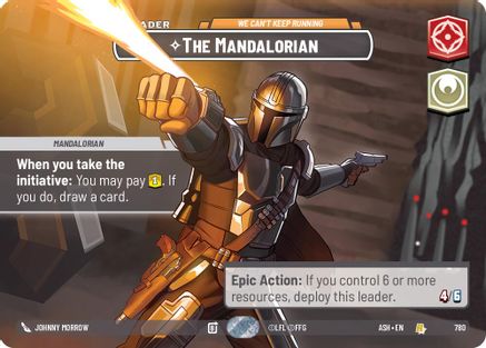 The Mandalorian - We Can't Keep Running (Showcase) (780) - Ashes of the Empire Foil