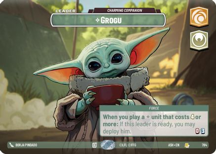 Grogu - Charming Companion (Showcase) (784) - Ashes of the Empire Foil