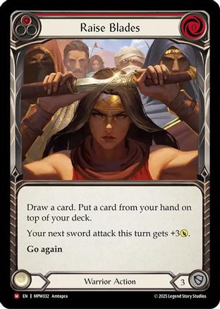 Raise Blades (MPW032) - Mastery Pack Warrior Rainbow Foil