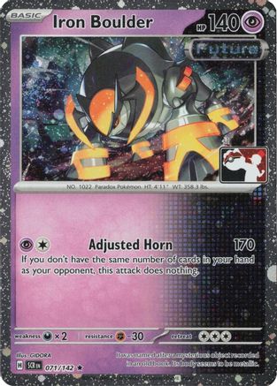 Iron Boulder 071/142  - Holofoil Prize Pack Series Cards - Rare