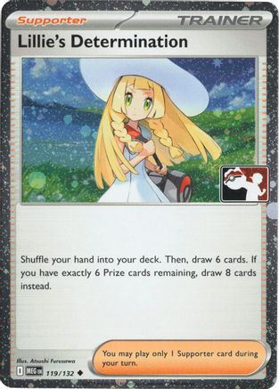 Lillie's Determination 119/132  - Holofoil Prize Pack Series Cards - Uncommon
