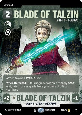 Blade of Talzin - A Gift of Shadows (Prestige) (793) - Ashes of the Empire