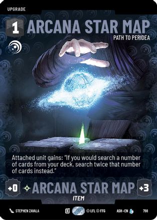 Arcana Star Map - Path to Peridea (Prestige) (798) - Ashes of the Empire