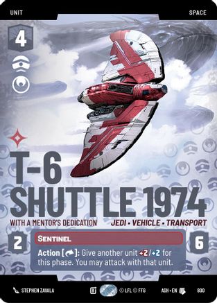 T-6 Shuttle 1974 - With a Mentor's Dedication (Prestige) (800) - Ashes of the Empire