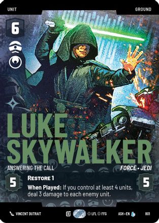 Luke Skywalker - Answering the Call (Prestige) (801) - Ashes of the Empire