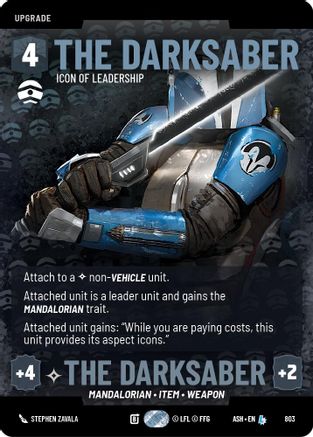 The Darksaber - Icon of Leadership (Prestige) (803) - Ashes of the Empire
