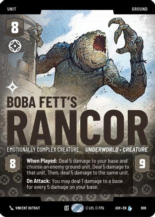 Boba Fett's Rancor - Emotionally Complex Creature (Prestige) (806) - Ashes of the Empire