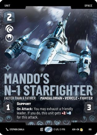 Mando's N-1 Starfighter - Faster than a Fathier (Prestige) (810) - Ashes of the Empire