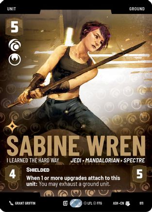 Sabine Wren - I Learned the Hard Way (Prestige) (811) - Ashes of the Empire