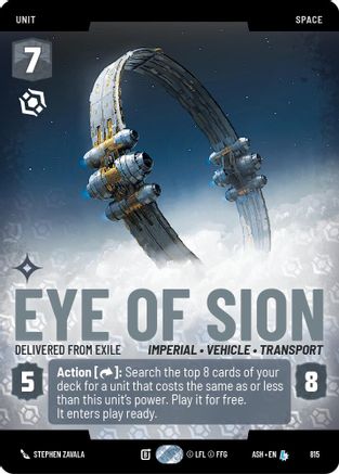 Eye of Sion - Delivered from Exile (Prestige) (815) - Ashes of the Empire