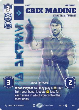Crix Madine - Strike Team Strategist (Prestige) (821) - Ashes of the Empire