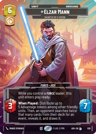 Elzar Mann - Haunted by a Vision (Prestige) (829) - Ashes of the Empire