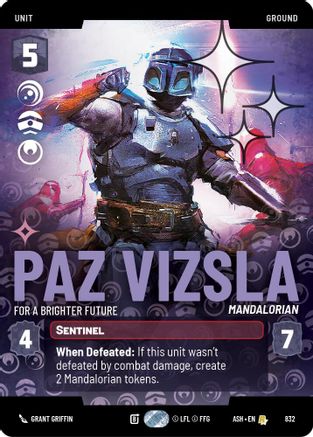 Paz Vizsla - For a Brighter Future (Prestige Foil) (832) - Ashes of the Empire Foil
