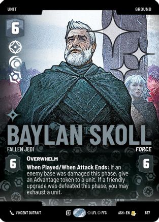 Baylan Skoll - Fallen Jedi (Prestige Foil) (837) - Ashes of the Empire Foil