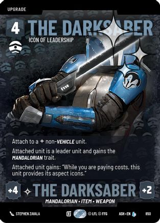The Darksaber - Icon of Leadership (Prestige Foil) (850) - Ashes of the Empire Foil
