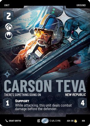 Carson Teva - There's Something Going On (Prestige Foil) (856) - Ashes of the Empire Foil