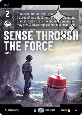 Sense Through the Force (Prestige Foil) (860) - Ashes of the Empire Foil