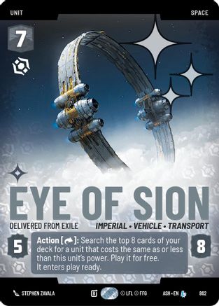 Eye of Sion - Delivered from Exile (Prestige Foil) (862) - Ashes of the Empire Foil