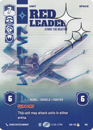 Red Leader - Strike the Reactor (Prestige Foil) (865) - Ashes of the Empire Foil