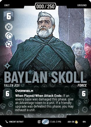 Baylan Skoll - Fallen Jedi (Serialized) (884) - Ashes of the Empire Foil