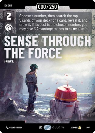Sense Through the Force (Serialized) (907) - Ashes of the Empire Foil