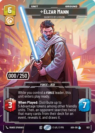 Elzar Mann - Haunted by a Vision (Serialized) (923) - Ashes of the Empire Foil