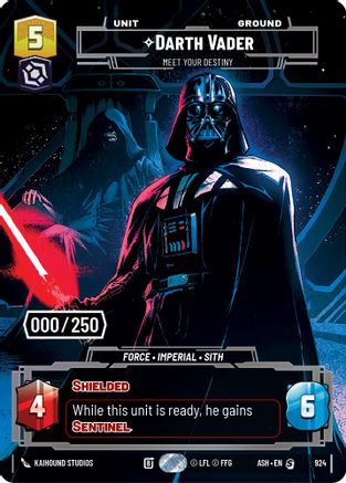 Darth Vader - Meet Your Destiny (Serialized) (924) - Ashes of the Empire Foil