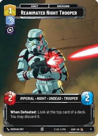 Reanimated Night Trooper (5) - Ashes of the Empire  Weekly Play Promos