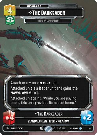 The Darksaber - Icon of Leadership (14) - Ashes of the Empire  Weekly Play Promos