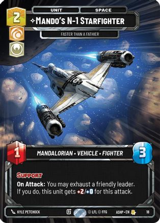 Mando's N-1 Starfighter - Faster than a Fathier (18) - Ashes of the Empire  Weekly Play Promos