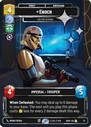 Enoch - Solemn Servant (Foil) (21) - Ashes of the Empire  Weekly Play Promos Foil