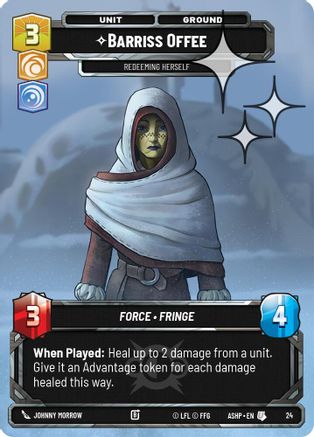 Barriss Offee (Foil) (24) - Ashes of the Empire  Weekly Play Promos Foil