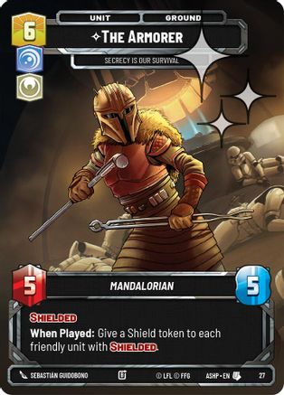 The Armorer - Secrecy is Our Survival (Foil) (27) - Ashes of the Empire  Weekly Play Promos Foil