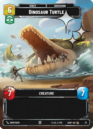 Dinosaur Turtle (Foil) (33) - Ashes of the Empire  Weekly Play Promos Foil