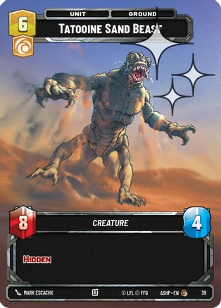 Tatooine Sand Beast (Foil) (39) - Ashes of the Empire  Weekly Play Promos Foil
