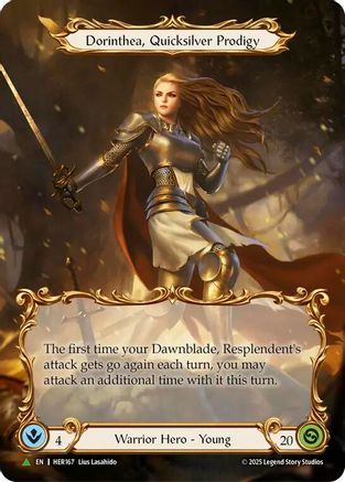 Dorinthea, Quicksilver Prodigy (Marvel) - HER167 (HER167) - Flesh and Blood: Promo Cards Cold Foil