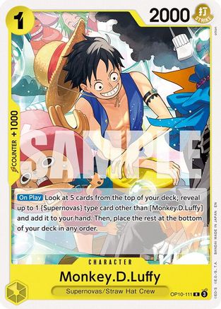 Monkey.D.Luffy (OP10-111) - Starter Deck 36: YELLOW Eustass