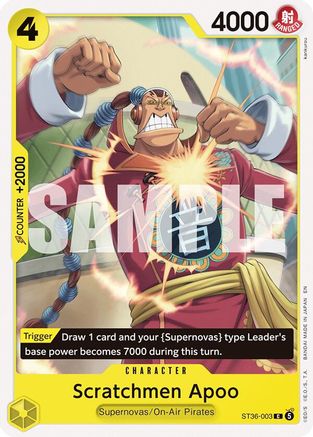 Scratchmen Apoo (ST36-003) - Starter Deck 36: YELLOW Eustass