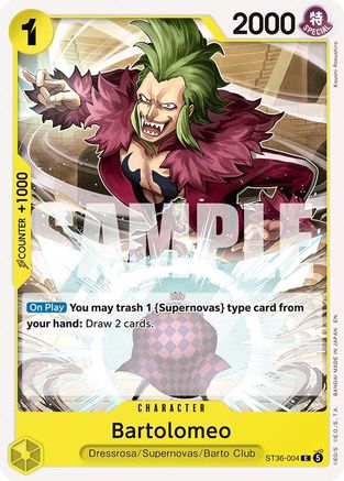 Bartolomeo (ST36-004) - Starter Deck 36: YELLOW Eustass