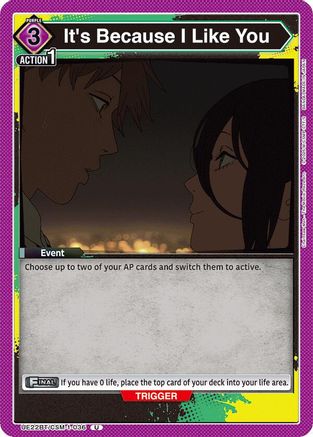It's Because I Like You (UE22BT/CSM-1-036) - UE22BT CHAINSAW MAN