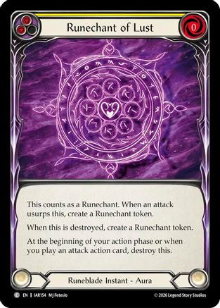 Runechant of Lust (Yellow) (IAR154) - Usurp the Shadow Throne